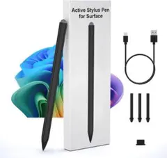【定価3600円・新品】Surface用タッチペン 磁気吸着 4096筆圧 黒色