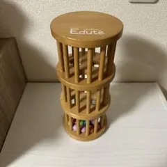 Eduté 木製 知育玩具 3段タワー ラトル ベビー用品 おもちゃ　エデュテ