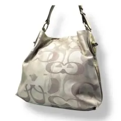コーチ COACH ショルダーバッグ シグネチャー ゴールド F18476 希少