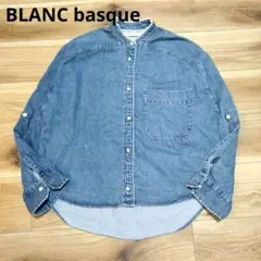 BLANC basque ブランバスク　パールボタンデニムシャツ　ブルー　38