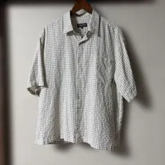 パープル&イエロー (Purple&Yellow) シアサッカーチェックシャツ