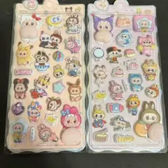 2枚セット　ぷっくりシール　①