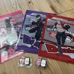 ドズル社　ローソン　クリアファイル　ガチャガチャ　ラバーストラップ