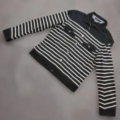 ★b3112 SHIPS シップス【M】ボーダー ジャケットのサムネイル