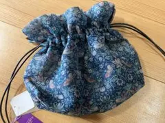 LIBERTY オーガンジー巾着バッグ ストロベリーシーフ　ベルブランシェ新品のサムネイル