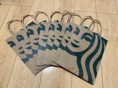 スターバックス ショッパー 8枚 紙袋 ショップ袋 ギフト袋 スタバ
