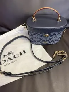 COACH バニティバッグ デニム