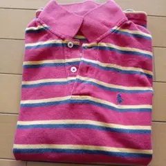 Polo by Ralph Lauren ポロシャツ 150 赤/ストライプ