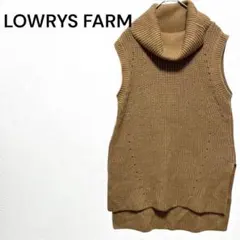 LOWRYS FARM ローリーズファーム タートルネック ニットベスト