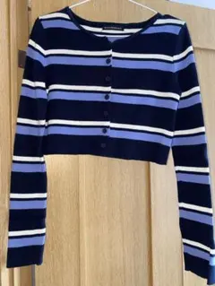 BRANDY MELVILLE ネイビー ストライプ カーディガン