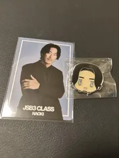 JSB3 CLASS NAOKI フォトカード & ピンバッジ