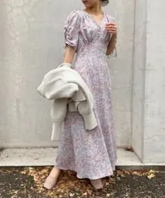 snidel バリエーションマーメイドプリントワンピース　サイズ1