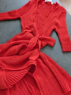 ZARA リブニットワンピース S/M