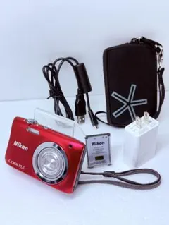 ニコン Nikon COOLPIX A100 レッド 美品 - メルカリ