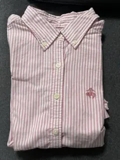 Brooks Brothers 346 半袖シャツ ピンク ストライプ Mのサムネイル