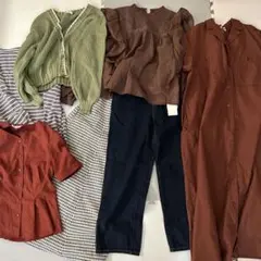 春夏秋まとめ売8点コーデ新品タグ付ありグローバルワークローリーズナノユニバース等