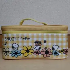 SNOOPY 弁当箱 イエローチェック柄　最終価格