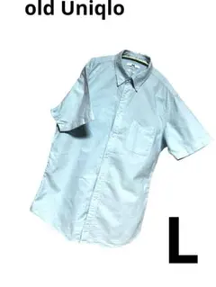 UNIQLO スリムフィット 半袖シャツ L 53 Green