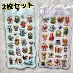 イタリアンブレインロット　ボンボンドロップシール　ぷくぷくシール　2枚セット