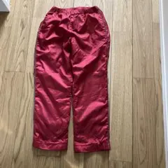 UNIQLO キッズ 赤 ストレート暖パンツ Sサイズ