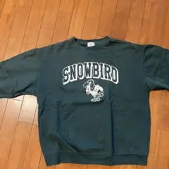 SNOWBIRD ダークグリーン トレーナー