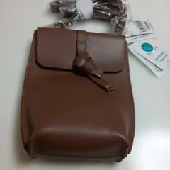 〈新品タグ付き〉ViS スマホショルダーバッグ ブラウンのサムネイル