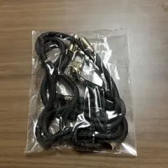 スマホショルダーストラップ ブラック ゴールド金具