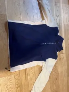 supreme フリース ネイビー ブルー 青 紺 白 ホワイト