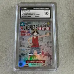 ワンピースカード ルフィ P-055 US VOYAGE TAG Mint 10 | Mercari