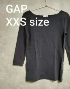 GAP　ギャップ　トップス　ロンT　長袖　ネイビー　XXS
