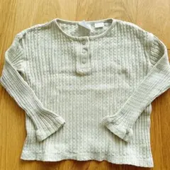 ZARA ベージュ 長袖カットソー トップス2-3歳