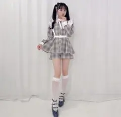 Honey Cinnamon フリルハーネスセットアップ ピンク