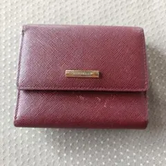 BURBERRY　2つ折り財布　エンジ色