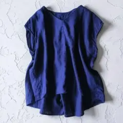 パラスパレス フレンチスリーブ ブラウス チェック柄 シェルボタン