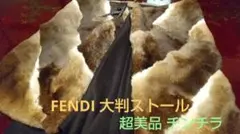 FENDIの100%カシミア チンチラストールのサムネイル