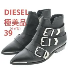 DIESEL ディーゼル D-ENILLA BUCKLE ジップブーツ 39