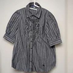 BURBERRY BLUE LABEL 38 五分袖ブラウス