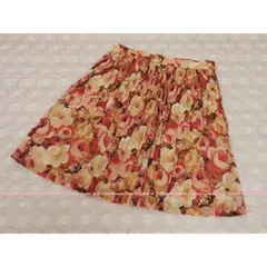 スイートな 薔薇 アンティークローズの プリーツ ミニスカート 日本製/Ｍのサムネイル