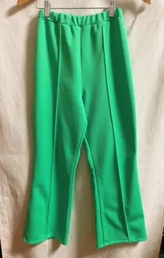 70s green poly pants ヴィンテージ ポリパンツのサムネイル