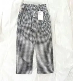 【美品タグ付】après les cours パンツ ギンガムチェック 110