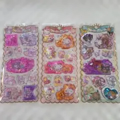 キラキラウォーターインシール日焼け　キティ　クロミ　マイメロディ