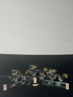 硝子（ガラス）の神鹿 親子鹿 特製三山 - メルカリ