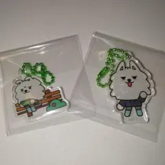 ②TXT アクリルキーリング　ヨンモン　スビンPPULBATU 　2個セット