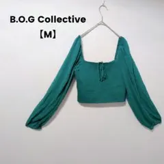 B.O.G Collective【M】ターコイズ クロップドトップス おしゃれ