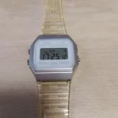 CASIO F-91W クリアデジタル腕時計