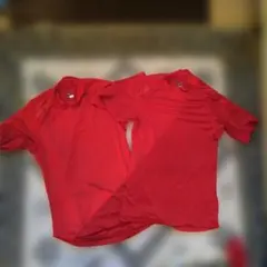 Mizuno ジュニア アンダーシャツ ハイネック 半袖レッド 150