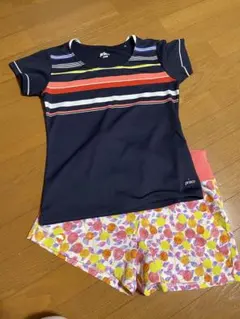 テニスウェア　上下セット　セットアップ　Mサイズ相当　エレッセ　プリンス