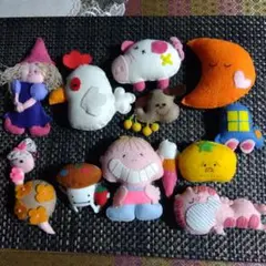 フェルトキャラクターセット12点