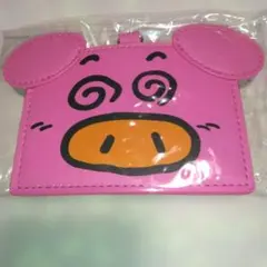 ★ブタメン定期入れ（パスケース）とストラップ（新品・未使用）