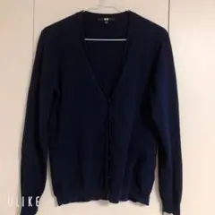 UNIQLO ネイビー カーディガン レディース　Lサイズ